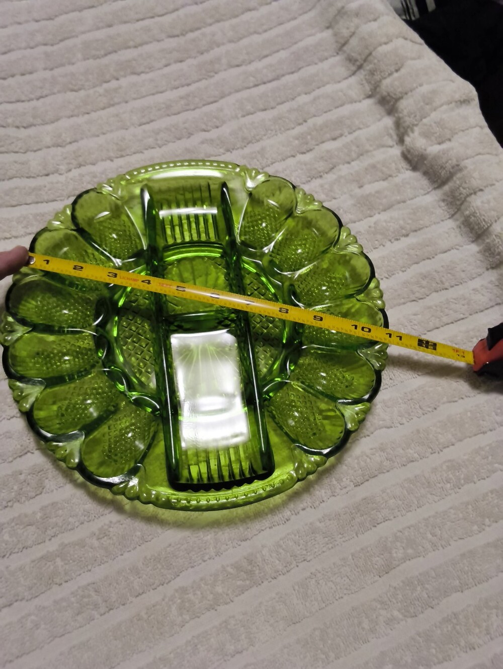 L.E. Smith Deviled Egg Serving Platter.. Vintage